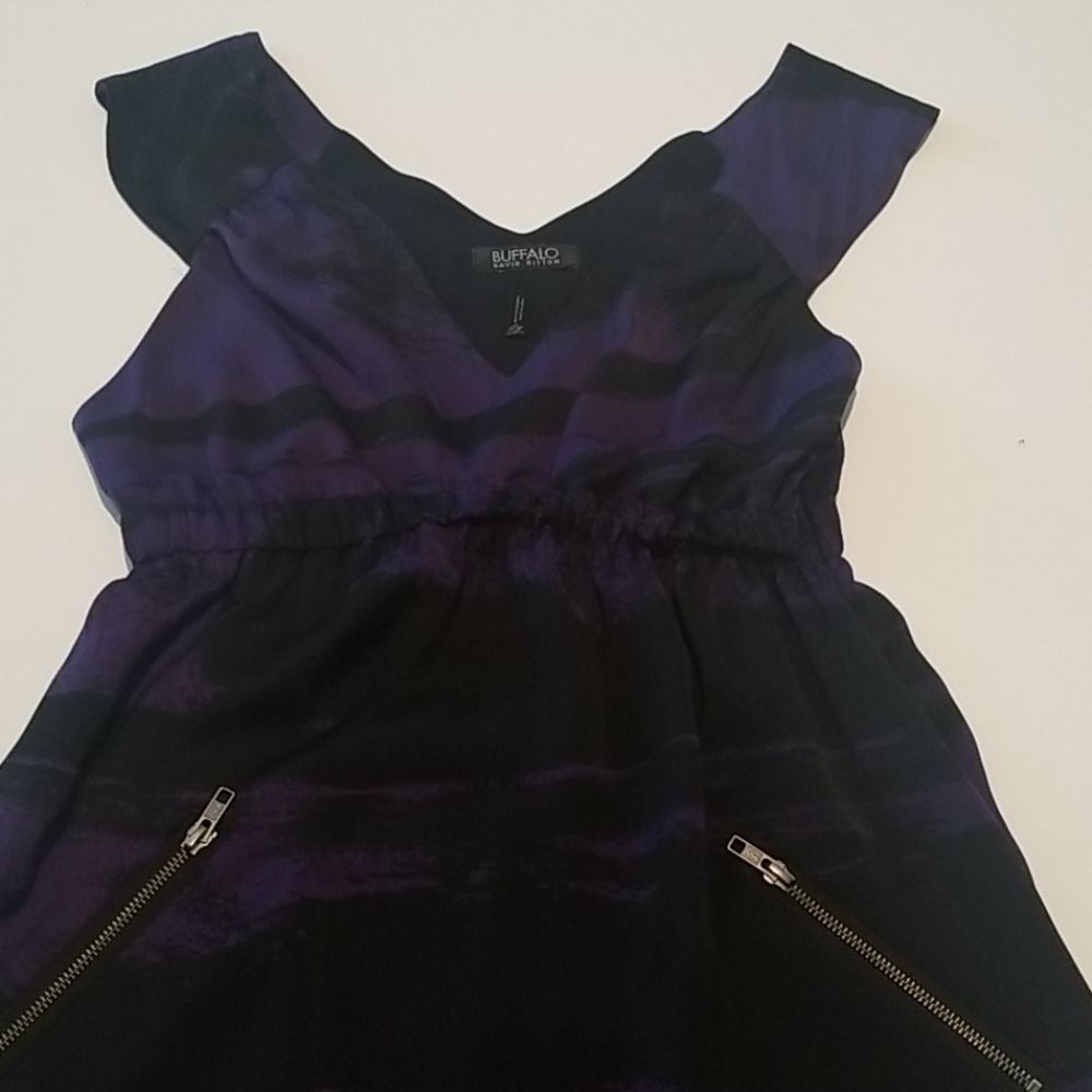 Black and purple dress
